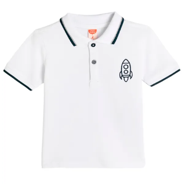 Tricou pentru băieți Koton 4SMB10004TK 98/ White photo 1