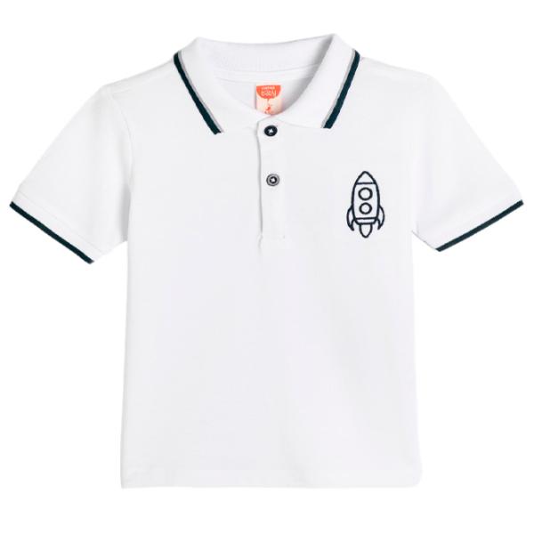 Tricou pentru băieți Koton 4SMB10004TK 98/ White photo 1