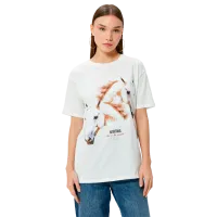 Tricou pentru femei Koton 4SAL10800IK 100% bumbac/ White