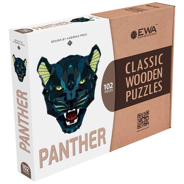 Puzzle 2D Ewa Toys Panther M 14+/ Numărul de piese: 102 photo 1 Puzzle 2D Ewa Toys Panther M 14+/ Numărul de piese: 102 photo 1