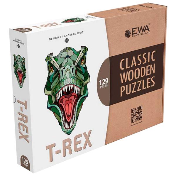 Puzzle 2D Ewa Toys T-Rex M 14+/ Numărul de piese: 129 photo 1 Puzzle 2D Ewa Toys T-Rex M 14+/ Numărul de piese: 129 photo 1