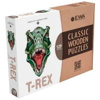 Puzzle 2D Ewa Toys T-Rex M 14+/ Numărul de piese: 129