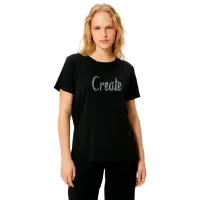 Tricou pentru femei Koton 4SAK50175EK 35% viscoză/ Black