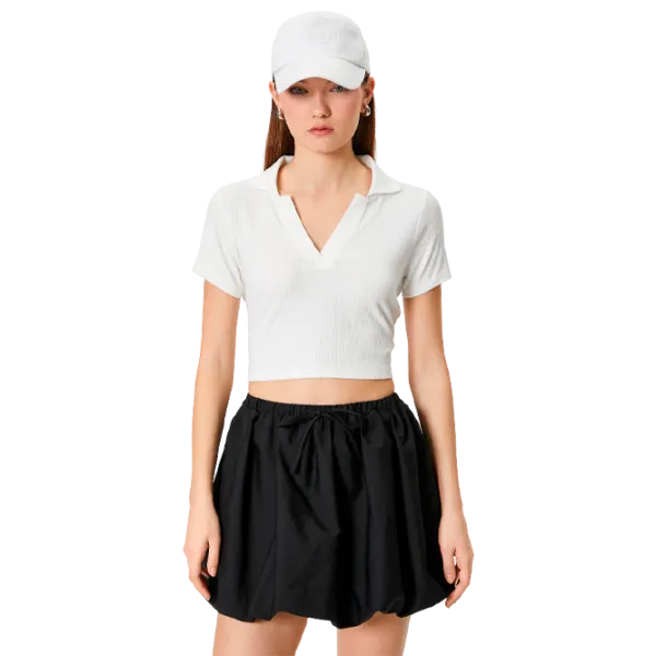 Tricou pentru femei Koton 4SAL10849IK 33% bumbac/ White photo 1