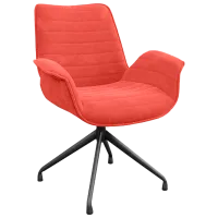 Fotoliu de birou DecoPrim Moon Moly 55 Stofă/ Red