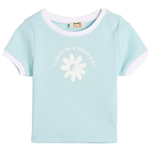 Tricou pentru fete Koton 4SKG10076AK 110 - 116 cm / Blue photo 1 Tricou pentru fete Koton 4SKG10076AK 110 - 116 cm / Blue photo 1