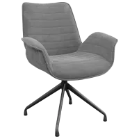 Fotoliu de birou DecoPrim Moon Moly 85 Stofă/ Gray