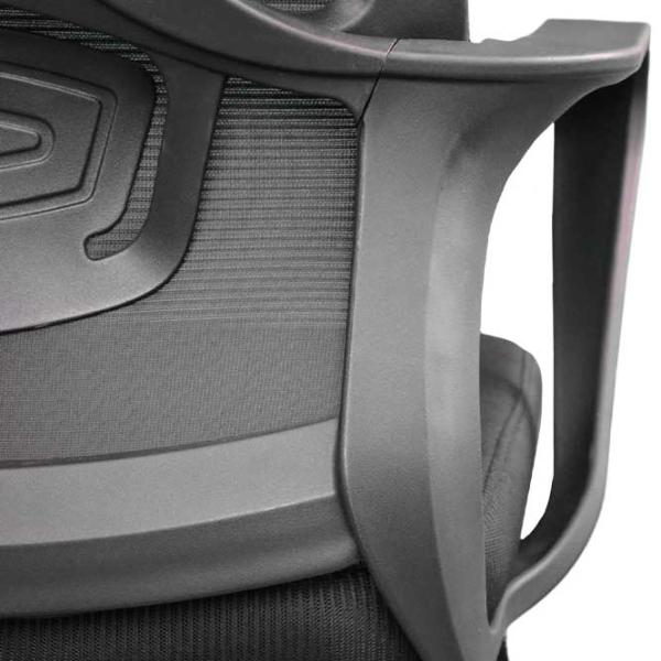 Fotoliu de birou DecoPrim F-20141 A Plasă acrilică/ Black Black photo 9