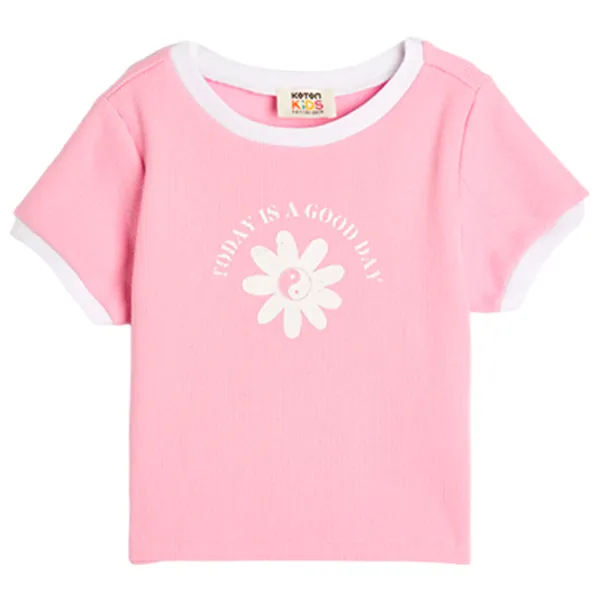 Tricou pentru fete Koton 4SKG10076AK 134 - 140 cm / Pink photo 1