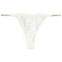 Chiloți pentru femei Koton 4SLK30089MK XL/ White/ Tanga