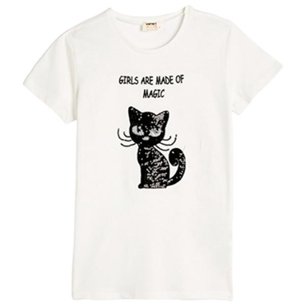 Tricou pentru fete Koton 4SKG10052AK 122 - 128 cm / Beige photo 1