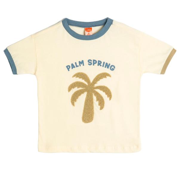 Tricou pentru băieți Koton 4SMB10242TK 98/ Ecru photo 1