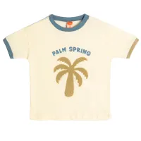 Tricou pentru băieți Koton 4SMB10242TK 110/ Ecru