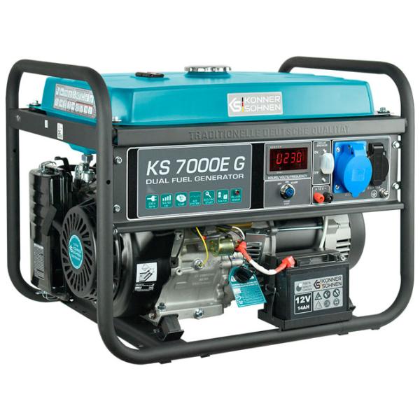 Generator de curent Könner & Söhnen KS 7000E G 220 V Benzină/ 5 kW photo 1
