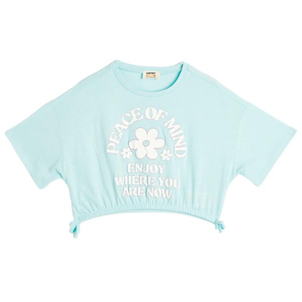 Tricou pentru fete Koton 4SKG10087AK 134 - 140 cm / Blue photo 1 Tricou pentru fete Koton 4SKG10087AK 134 - 140 cm / Blue photo 1