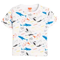 Tricou pentru băieți Koton 4SMB10178TK 80/ Ecru