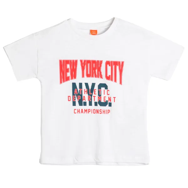 Tricou pentru băieți Koton 4SMB10120TK 98/ Ecru photo 1