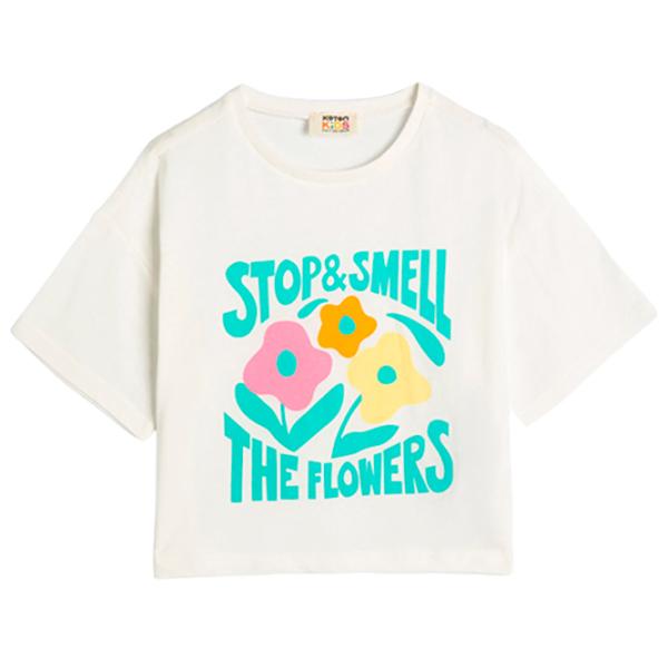 Футболка для девочек Koton 4SKG10139AK 110 - 116 см / Бежевый photo 1