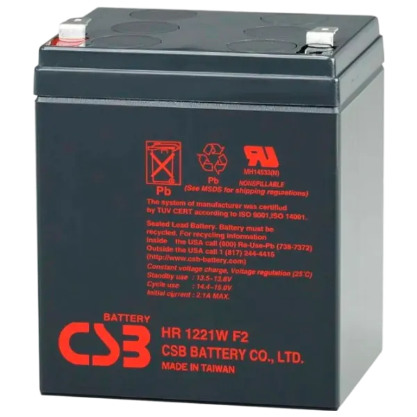 Аккумуляторная батарея для ИБП Ultra Power HR12-21W 12 В 5 Ач Черный photo 1