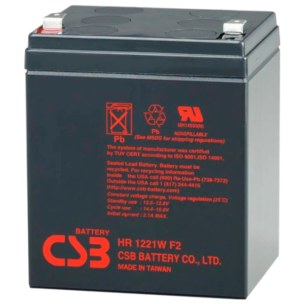 Аккумуляторная батарея для ИБП Ultra Power HR12-21W 12 В 5 Ач Черный photo 1