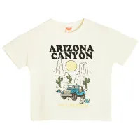 Tricou pentru băieți Koton 4SMB10347TK 92/ Ecru