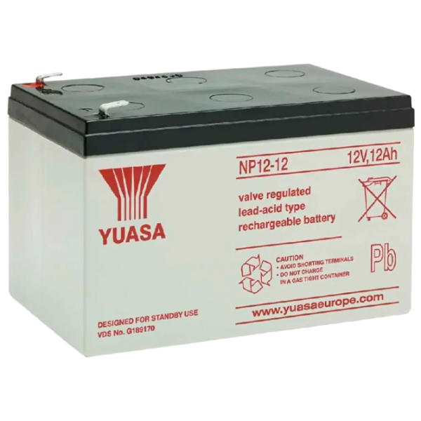 Аккумуляторная батарея для ИБП Yuasa NP12-12-TW 12 В 12 Ач Серый photo 1