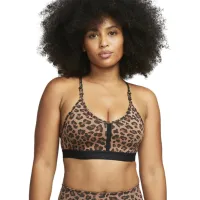 Bustieră pentru femei Nike W Nk Df Indy V-Neck Lprd Black