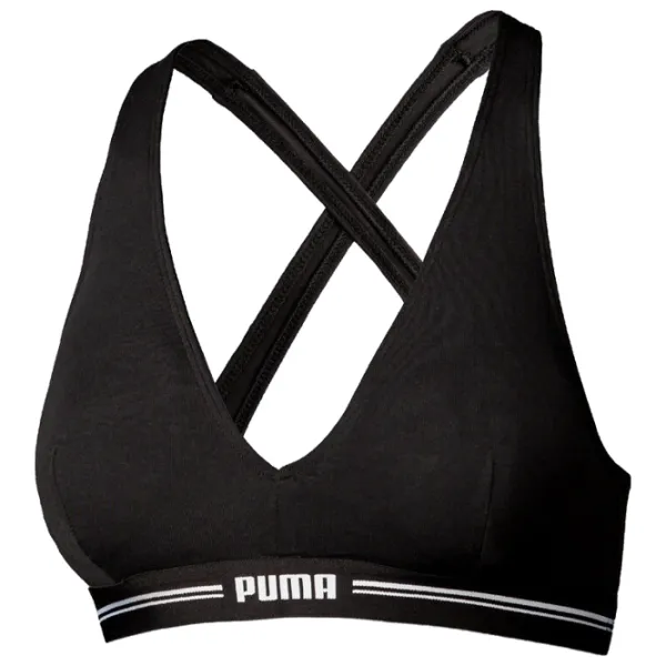 Топ для женщин Puma Cross-Back Padded Top Черный photo 1