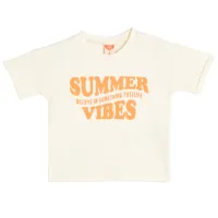 Tricou pentru băieți Koton 4SMB10116TK 98 / Ecru