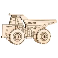 Puzzle 2D Ewa Toys Belaz 14+/ Numărul de piese: 16