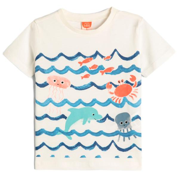 Tricou pentru băieți Koton 4SMB10020TK 92/ Ecru photo 1 Tricou pentru băieți Koton 4SMB10020TK 92/ Ecru photo 1