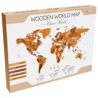 Пазл 2D Ewa Toys World Map M Choco World 14+/ Количество деталей: 126
