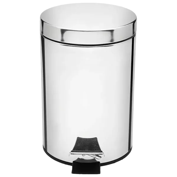 Coș de gunoi Tadar Foot Pedal 3 l/ Metal/ Silver photo 1