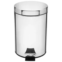 Мусорное ведро Tadar Foot Pedal 3 л/ Металл/ Серебристый