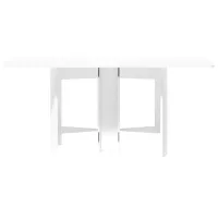 Masă de bucătărie extensibilă Fabrik Home закругленный белый ясень PAL/ White