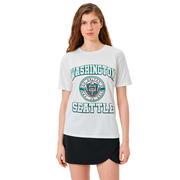 Tricou pentru femei Koton 4SAL10562IK 100% bumbac/ White photo 1