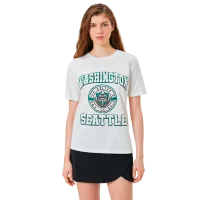 Tricou pentru femei Koton 4SAL10562IK 100% bumbac/ White