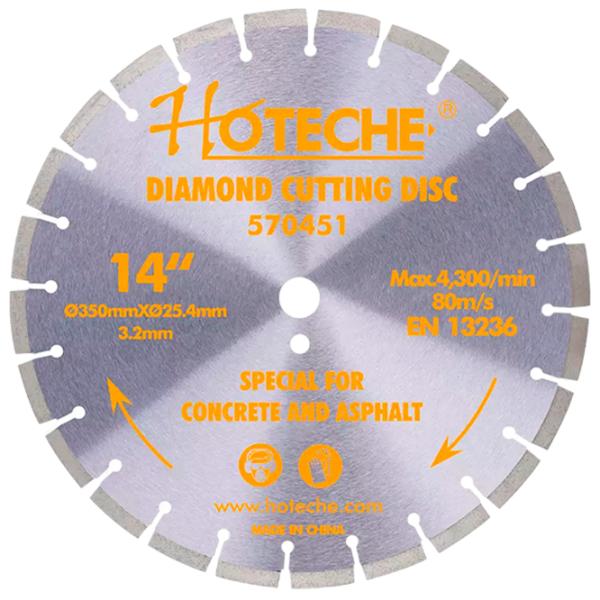 Disc diamantat segmentat Hoteche 570451  photo 1 Disc diamantat segmentat Hoteche 570451  photo 1