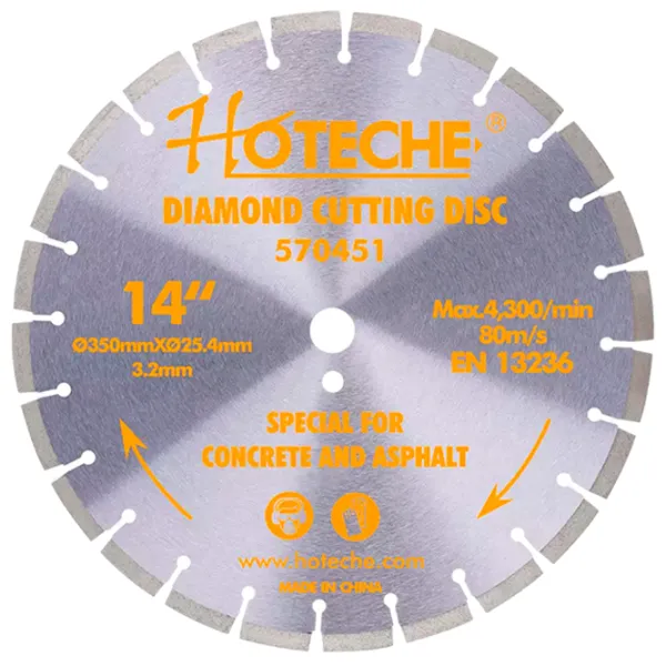 Алмазный отрезной диск Hoteche 570452  photo 1