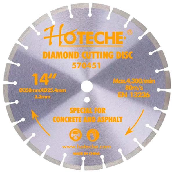 Алмазный отрезной диск Hoteche 570452  photo 1