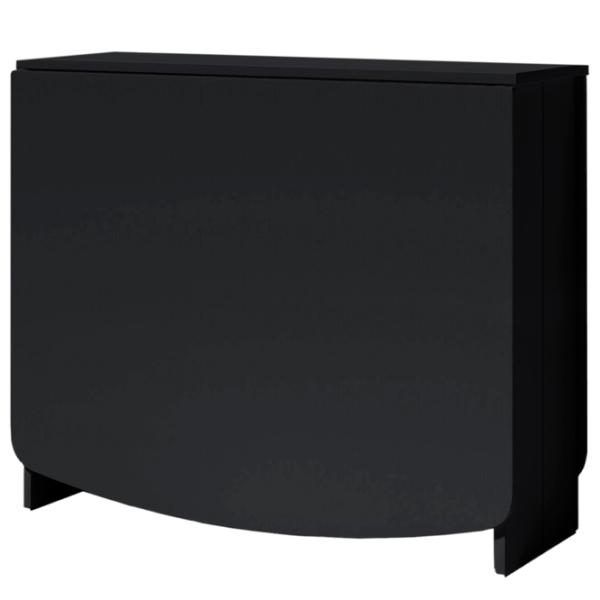Masă de bucătărie extensibilă Fabrik Home закругленный чёрный ясень PAL/ Black photo 1 Masă de bucătărie extensibilă Fabrik Home закругленный чёрный ясень PAL/ Black photo 1