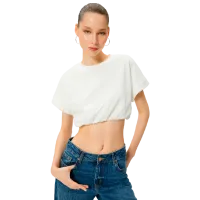 Футболка для женщин Koton 4SAL10048IK 97% Хлопок/ Белый