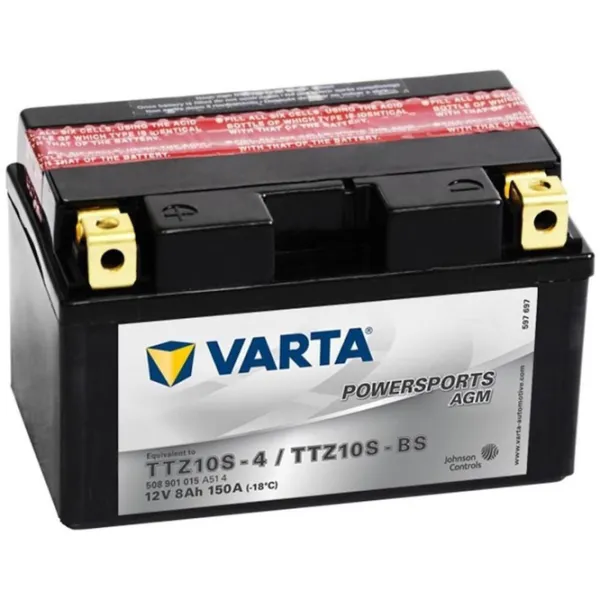 Acumulator auto Varta TTZ10S-BS AGM 150A/ 8 Ah photo 1