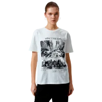 Tricou pentru femei Koton 4SAL10640IK 100% bumbac/ White