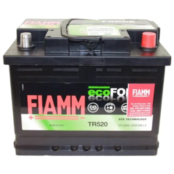 Acumulator auto Fiamm TR520 L2 Ecoforce 640A/ 60 Ah photo 1