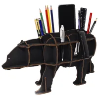 Puzzle 3D Ewa Toys Organizator birou: Urs 14+/ Numărul de piese: 26