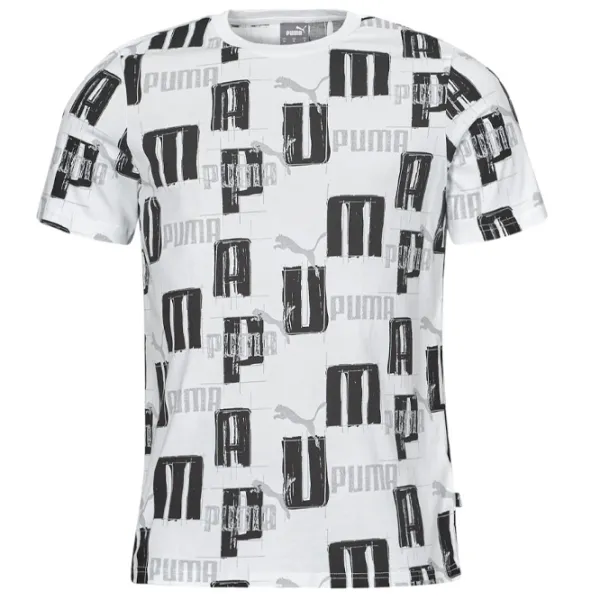 Футболка для мальчиков Puma Ess+ Logo Lab Aop Tee B 128/ Белый photo 1