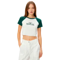 Tricou pentru femei Koton 4SAL10009IK 97% Bumbac/ White