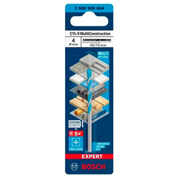 Сверло Bosch B2608900604  Cталь photo 1