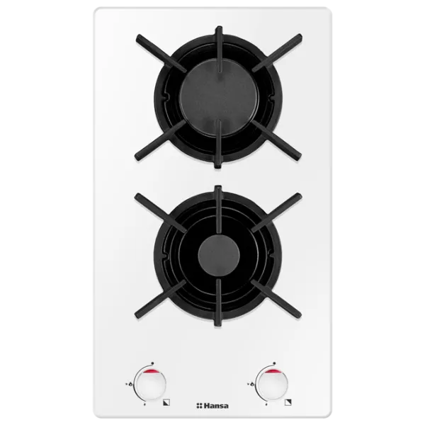 Plită încorporabilă pe gaz Hansa BHKW330500 Sticlă călită/ White photo 1